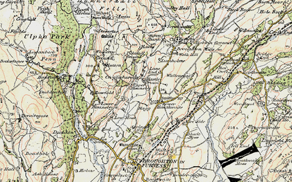 Old map of Lane End in 1903-1904