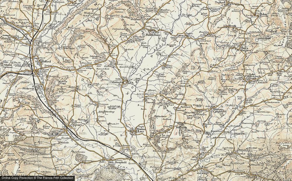 Old Map of Lower Hayton, 1901-1902 in 1901-1902