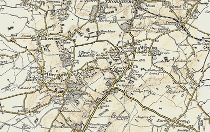 Old map of Old Down in 1899