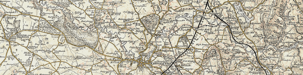 Old map of Lower Heath in 1902-1903