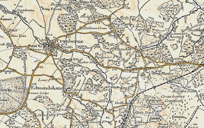 Old map of Lower Holwell in 1897-1909