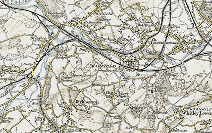 Old map of Lower Hopton in 1903