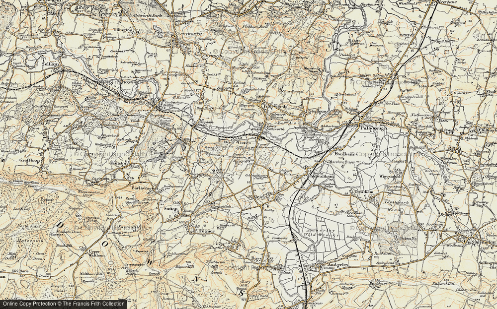 Old Map of Lower Horncroft, 1897-1900 in 1897-1900