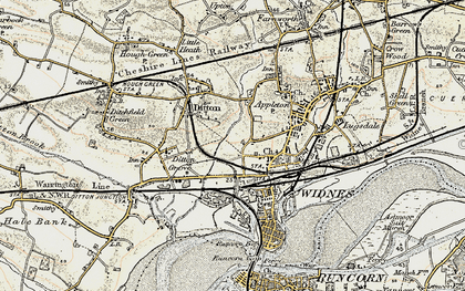 Old map of Lower House in 1902-1903
