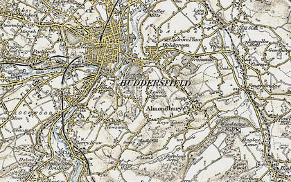 Old map of Lower Houses in 1903