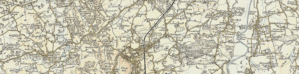 Old map of Lower Howsell in 1899-1901