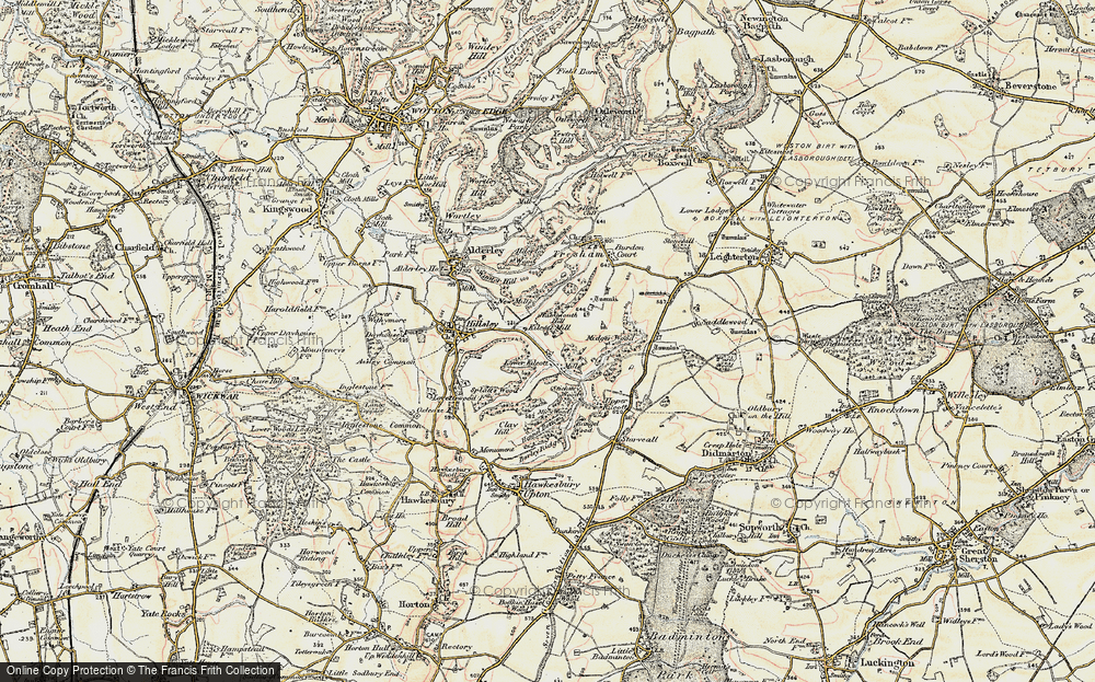 Old Map of Lower Kilcott, 1898-1899 in 1898-1899