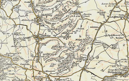 Old map of Lower Kilcott in 1898-1899