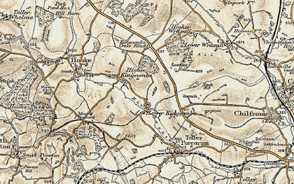 Old map of Lower Kingcombe in 1899