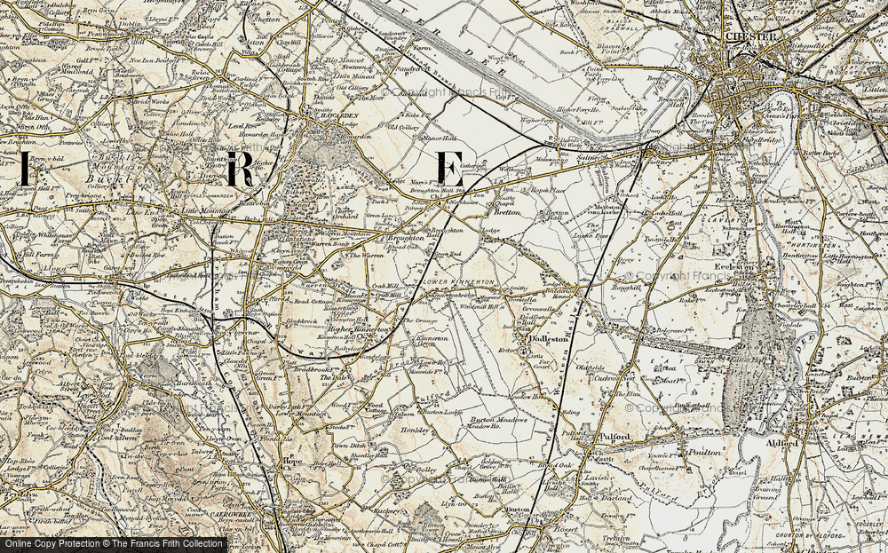 Old Map of Lower Kinnerton, 1902-1903 in 1902-1903
