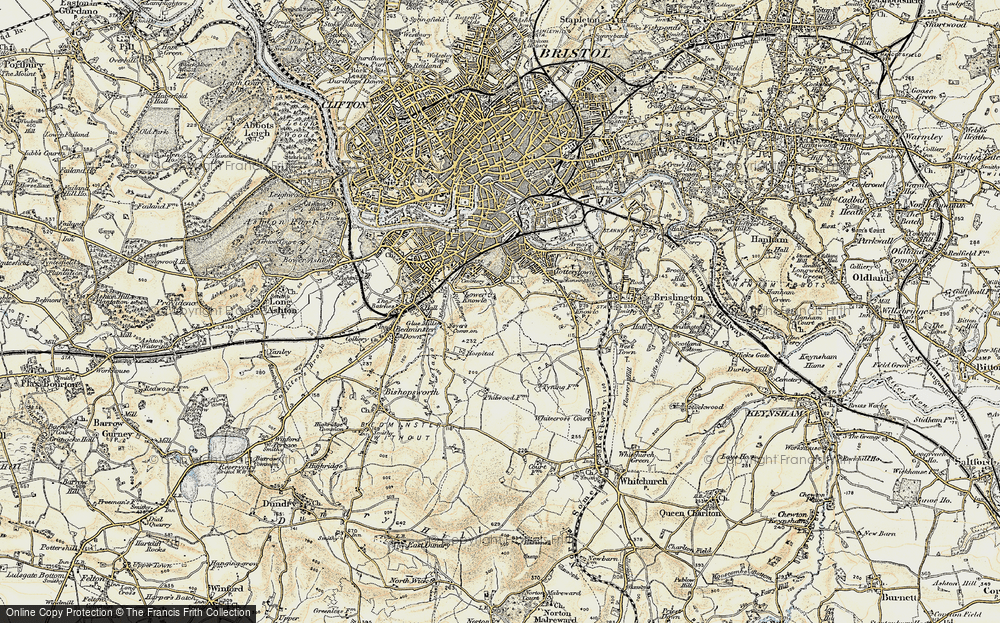 Old Map of Lower Knowle, 1899 in 1899