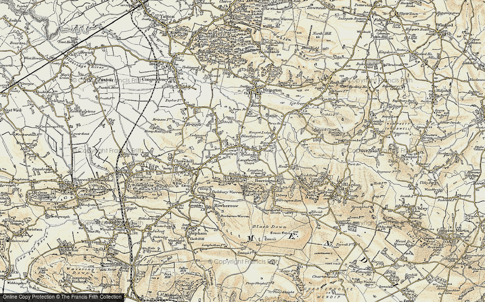 Old Map of Lower Langford, 1899-1900 in 1899-1900