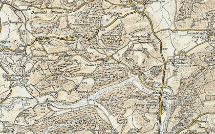 Old map of Barnett Wood in 1901-1903