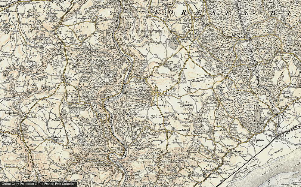 Old Map of Lower Meend, 1899-1900 in 1899-1900