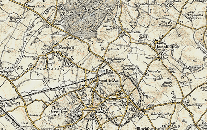 Old map of Broomy Furlong in 1902