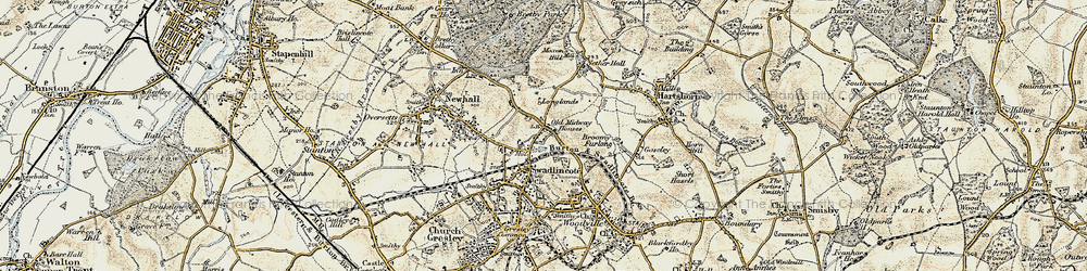 Old map of Broomy Furlong in 1902