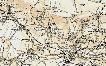Old map of Lower Milton in 1899