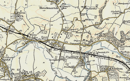 Old map of Lower Moor in 1899-1901