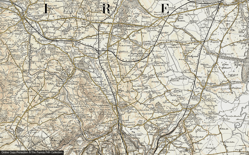 Old Map of Lower Mountain, 1902-1903 in 1902-1903