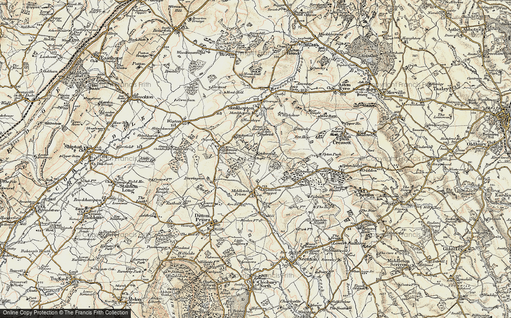 Old Map of Lower Netchwood, 1902 in 1902