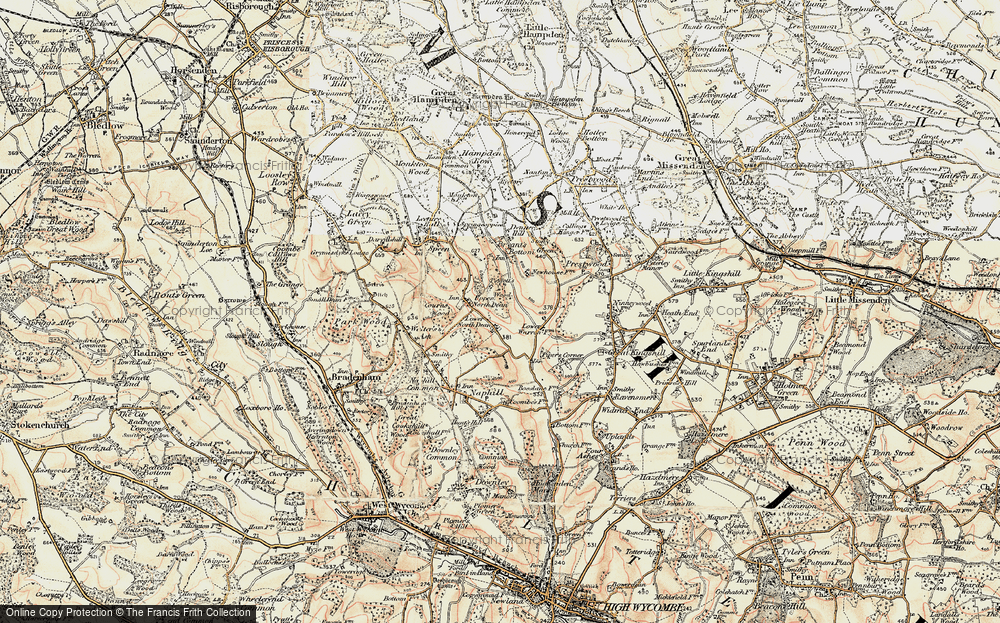 Old Map of Lower North Dean, 1897-1898 in 1897-1898