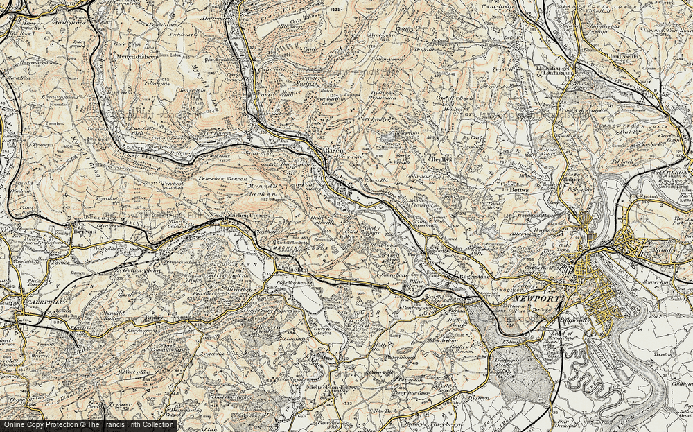 Old Map of Lower Ochrwyth, 1899-1900 in 1899-1900