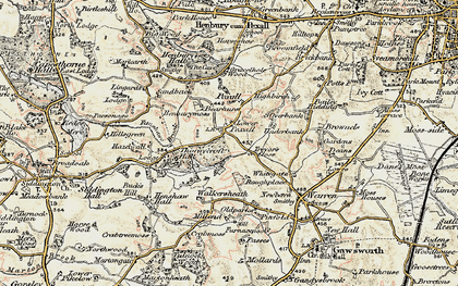 Old map of Lower Pexhill in 1902-1903