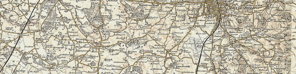 Old map of Lower Pexhill in 1902-1903