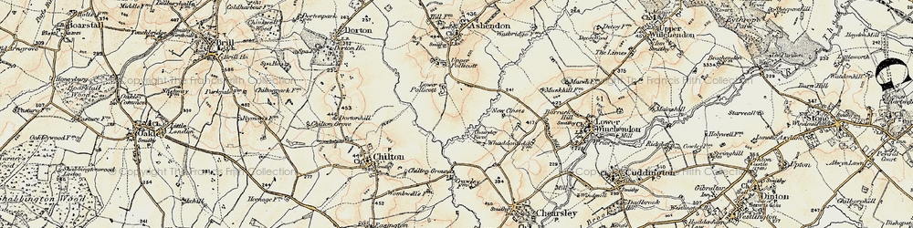 Old map of Lower Pollicott in 1898