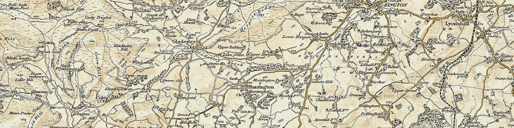 Old map of Lower Rabber in 1900-1903