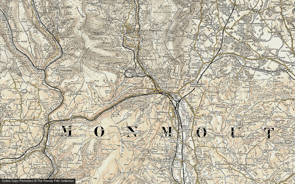 Old Map of Lower Race, 1899-1900 in 1899-1900