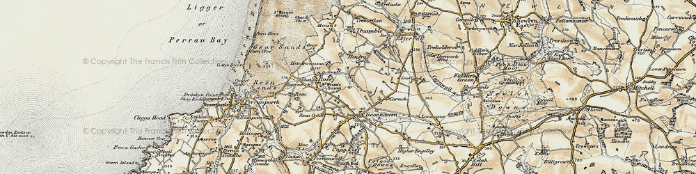 Old map of Lower Rose in 1900