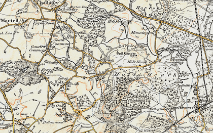 Old map of Lower Row in 1897-1909