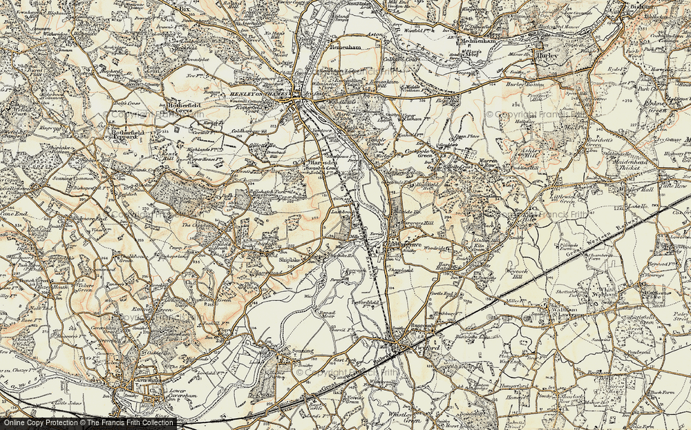 Old Map of Lower Shiplake, 1897-1909 in 1897-1909