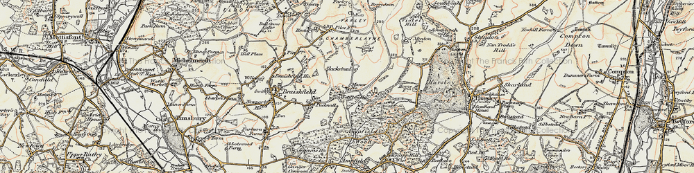 Old map of Lower Slackstead in 1897-1909