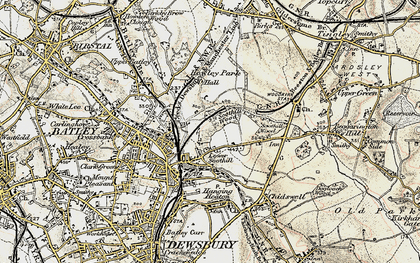 Old map of Lower Soothill in 1903