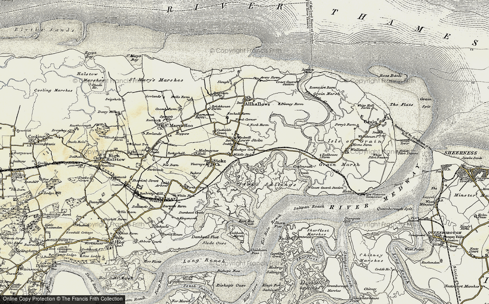 Old Map of Lower Stoke, 1897-1898 in 1897-1898