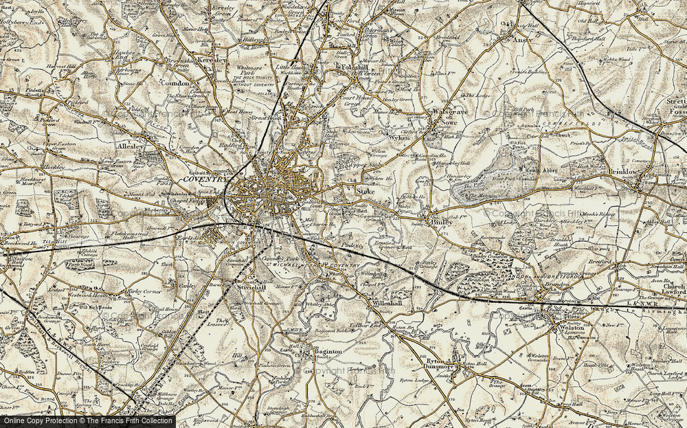 Old Map of Lower Stoke, 1901-1902 in 1901-1902