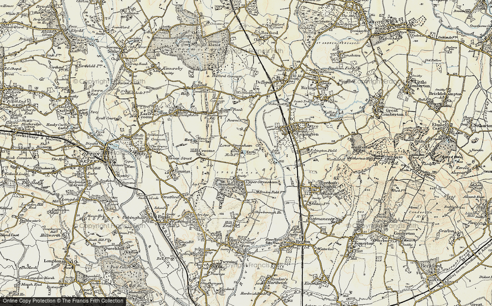 Old Map of Lower Strensham, 1899-1901 in 1899-1901