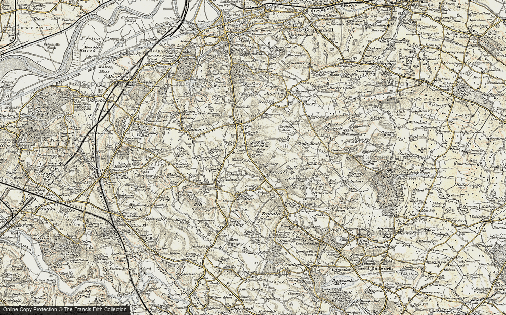 Old Map of Lower Stretton, 1902-1903 in 1902-1903
