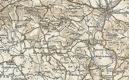 Old map of Lower Strode in 1898-1899