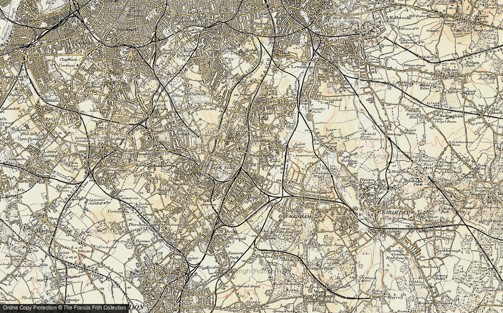 Old Map of Lower Sydenham, 1897-1902 in 1897-1902