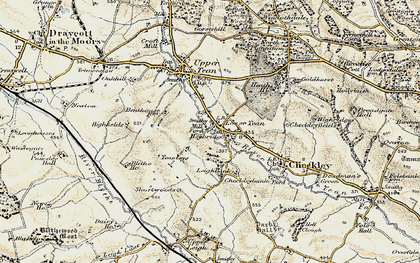 Old map of Lower Tean in 1902