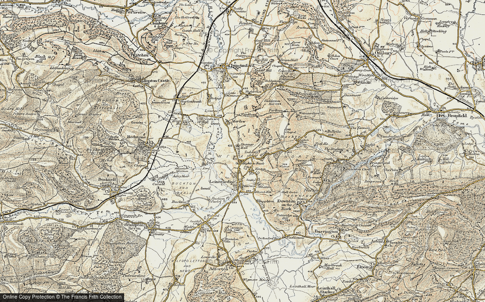 Old Map of Lower Todding, 1901-1903 in 1901-1903