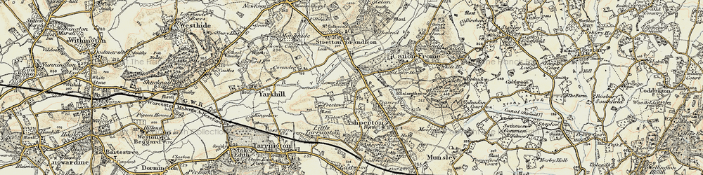 Old map of Lower Town in 1899-1901