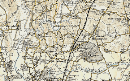 Old map of Lower Town in 1899-1902