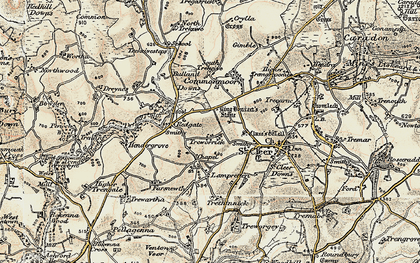 Old map of Lower Treworrick in 1900
