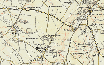 Old map of Lower Tysoe in 1898-1901