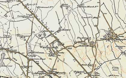 Old map of Lower Wanborough in 1897-1899