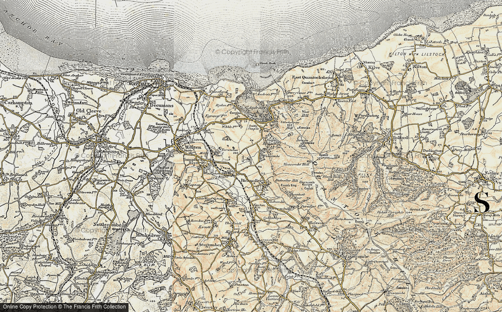 Old Map of Lower Weacombe, 1898-1900 in 1898-1900